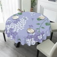 thumbnail image 4 of Eveokoki Colorful Tablecloth Round 60 Inches Tablecloth Waterproof Polyester Washable Table Cover with Lilac Flowers Design Table Cloth for Kitchen Dining Room Picnic Patio Party, 4 of 5