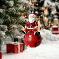 thumbnail image 2 of Tarmeek Christmas Santa Claus with Bells Decorations, Aluminum Hanging Ornaments Pendant for Christmas Tree New Year Party Window Home Garden Wedding Decoration, 2 of 5