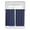 Blue, variant on Tier Curtains 45 Inches Long, Pure Dark Blue Window Treatment Curtain Drapes, Simple Solid Color Window Half Privacy Curtains for Bedroom Bathroom, 42"x45", 2 Panels