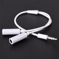 thumbnail image 3 of 3.5mm AUX Audio Mic Splitter Cable Earphone Headphone Adapter Male To Female AL, 3 of 6