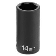 Grey Pneumatic 3/8 Drive x 14mm Semi-Deep Socket