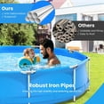 thumbnail image 5 of Barara King Round Above Ground Swimming Pool With Pool Cover-Blue, 5 of 8