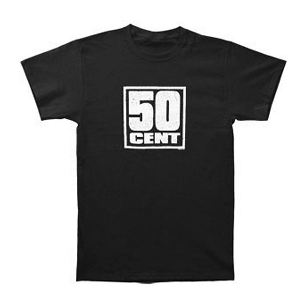 50 Cent - 50 Cent Men's Square Logo T-shirt Black - Walmart.com ...