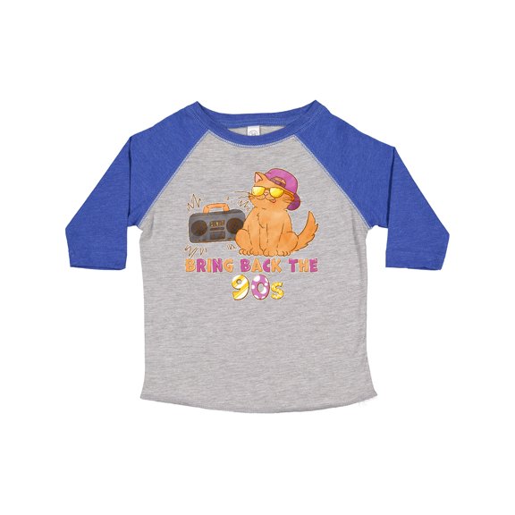 Inktastic Bring Back the 90s Cool Orange Cat Boys or Girls Toddler T-Shirt