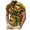 Yellow, variant on Men African Traditional Pattern Print Shirt Casual Short Sleeve Shirts Printed Dashiki Clothes Pocket T Shirt Pack Big T Shirt Long Men T Shirt Men's Shirt Concert T Shirts for Men Mens Pack of Shirts