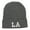 Dk Grey, variant on LA Louisiana State Embroidered Long Beanie - Black OSFM