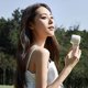 thumbnail image 4 of Y28 Portable Summer Bladeless Fan Air Cooler Handheld Cooling Fan with Cold Compress Function - Beig, 4 of 5