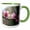Green/White, variant on 3drose, a Bough of Blurred Peach Blossom, 11oz Mug