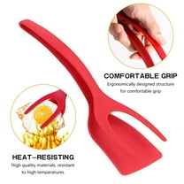 2-in-1 Cooking Tool Grip Flip Nylon Kitchen Spatula