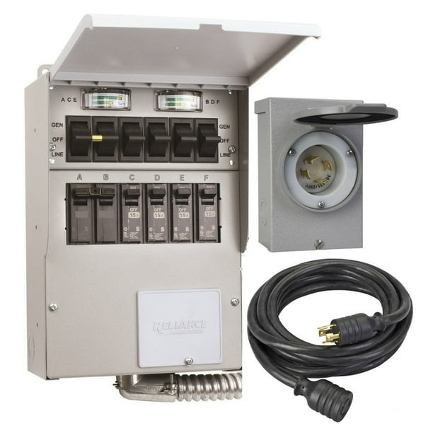 Reliance Controls 306CDK 6-Circuit Indoor Transfer Switch Kit 30 Amp
