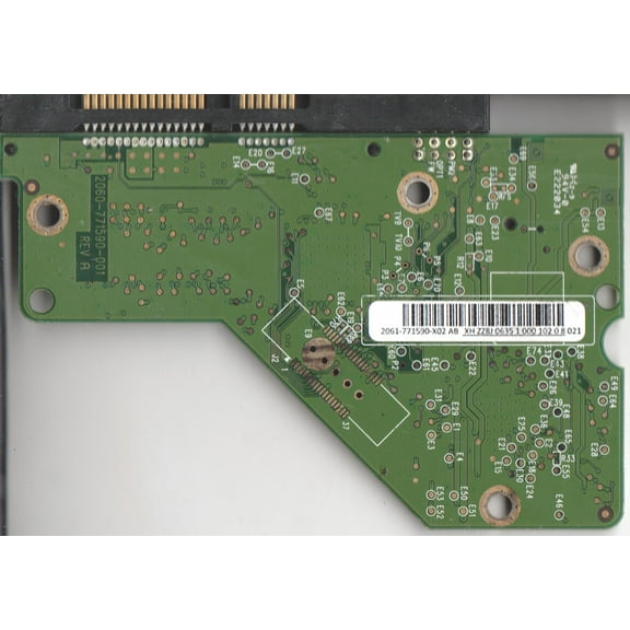 WD1600AAJS-60Z0A0, 2061-771590-X02 AB, REV A, WD SATA 3.5 PCB