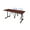 Cherry / Grey, variant on Romig Axis-Pro 48 x 24 in. Mobile T-Base Training Table- Neo Walnut, 2 M Stack Chairs- Burgundy