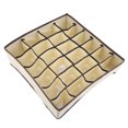 thumbnail image 4 of Foldable Storage Box Portable Durable Divider Case Container Organizer for Bra Underwear Sock Household products[24 Grids], 4 of 8