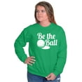 thumbnail image 4 of Be The Ball Golfers Sports 80s Unisex Plus Fleece Graphic Sweatshirt Brisco Brands 5X, 4 of 5
