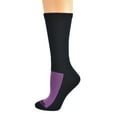 thumbnail image 2 of Sierra Socks #1 Women's Cotton Athletic Crew Cushioned 2 Pair Pack Sport Socks, No Blisters SWMCC 4007 (Sock Size 9-11, Shoe Size 6-10, Navy), 2 of 4