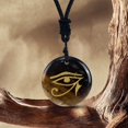thumbnail image 3 of Collar colgante de ojo de egipcio Yuyangstore amarillo, 3 of 5