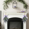 thumbnail image 6 of Inerposs Christmas Wreath, Upside Down Tree Decoration, Indoor Hanging Scene Arrangement, Festive Wall Decor, Rattan Christmas Wreath for Front Door, 6 of 6