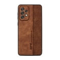 thumbnail image 2 of ELEHOLD Slim Leather Case for Samsung Galaxy A53 5G, Luxury Premium Leather Embossed Pattern Full Body Protection Shockproof Scratch-Resistant Case,Brown, 2 of 8