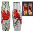 thumbnail image 1 of Youngs 73998 Cardinal en Verre Peint à la Main avec Éclairage, 2 Couleurs Assorties, 1 of 1