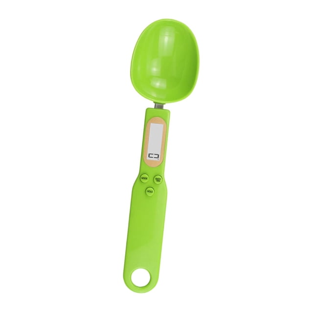 Báscula de alimentos Cuchara Báscula de cuchara digital Báscula electrónica de alta precisión Cabezal desmontable Verde