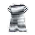 thumbnail image 2 of HWJAD Summer Dress for Girls Egg Flower A-Line Sundress Toddler Kids Striped Casual Dresses-4T, 2 of 9