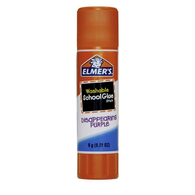  Elmer's Disappearing Purple School Glue, Washable, 6 Pack,  0.21-ounce sticks : Arts, Crafts & Sewing