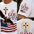 thumbnail image 5 of Men's Faith Patriotic Graphic T Shirt Eagle American Flag Christian Casual Short Sleeve Tee for Men, 5 of 6