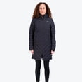 thumbnail image 2 of Mobile Warming Meridian Heated Jacket for Women, Knee-Length with Removable Hood, 5 Heat Zones, Black, 2XL, 2 of 5