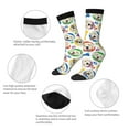 thumbnail image 3 of Yiaed Cartoon Labrador Retriever Print Great elasticity Crew Socks Sports socks for Men and Women, 3 of 5