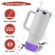 thumbnail image 4 of Uxcell Funda de Botella de Agua de Silicona [1PCS] - Funda Protectora Antideslizante para Proteger Botellas de Agua de Rasguños - [Violeta - 2.95 IN], 4 of 7