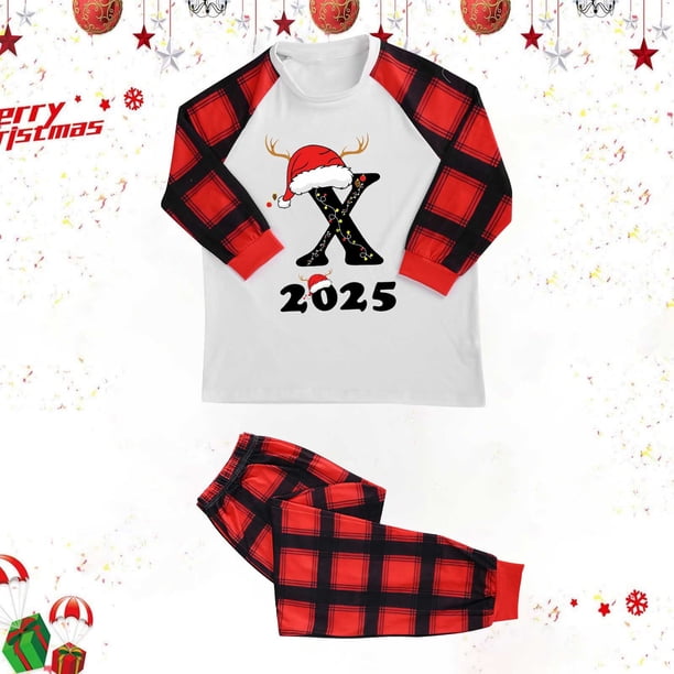 Conjunto navideño para padres e hijos Conjunto familiar Conjunto de pijamas Conjunto de abrigo para mujer