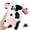 Milk Cows, variant on Plush Case Compatible with iPhone 15 Pro 6.1" 3D Ear Fluffy Cows Case for Kids Girls Women,Cute Cartoon Animals Faux Fur Case Furry Warm Fuzzy Shockproof Back Cover
