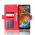thumbnail image 3 of Étui pour Nokia G300, Couverture Réglable, Porte-Cartes Détachable, Fermeture Magnétique, Étui Portefeuille en Cuir - Rouge, 3 of 5