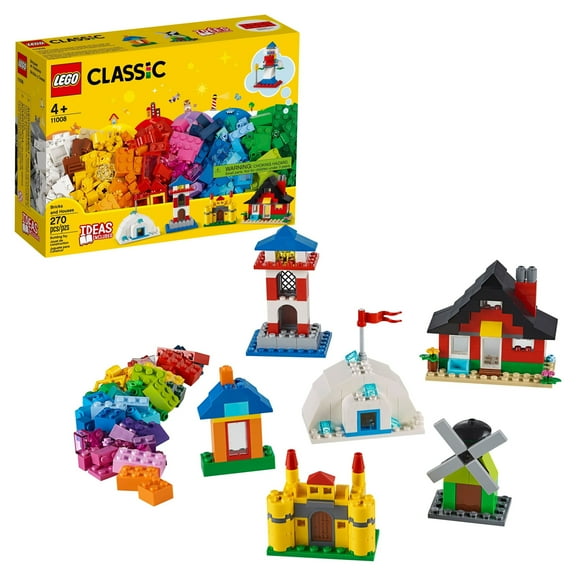 LEGO Classic Bricks and Houses 11008 Building Set for Imaginative Play (270 Pieces)