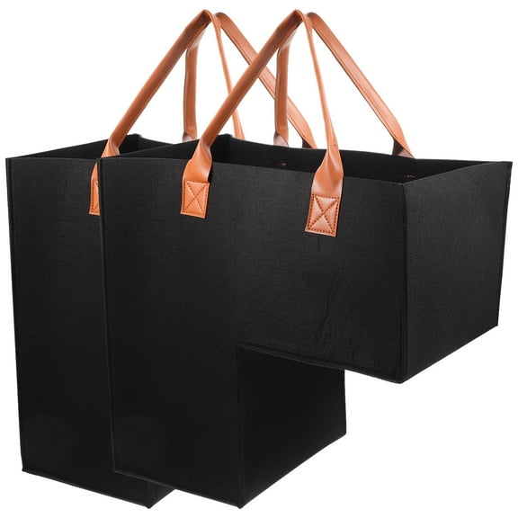 Worgeous Sundries Storage Holder L-shaped Laundry Basket Felt Storage Homeowners Kitchen 2Pack