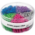 thumbnail image 1 of 1InTheOffice Jumbo Paper Clip, Vinyl Coated Smooth Large Paper Clips"500 Pieces" (Assorted Brights), 1 of 3