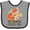 Heather and Black, variant on Inktastic My Memere Loves Me Fox Boys or Girls Baby Bib