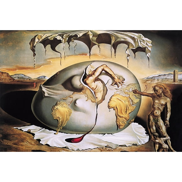 Poster - Studio B - Dali - Birth of Man (Geopoliticus Child) 24"x36" p6000