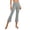 Gray, variant on Maean Capri Pants for Womens Yoga Elastic High Waist Leggings Workout Athletic Casual Capris Pant