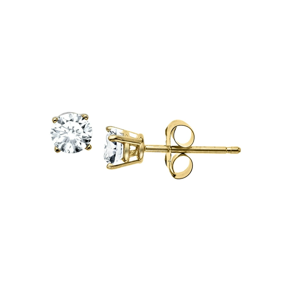 Walmart gold diamond earrings Clearance