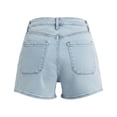 thumbnail image 6 of DHFJKG Womens Jeans Shorts Summer Mid Rise Stretch Flat Front Denim Shorts With Front Pockets Casual Soft Bottoms, 6 of 6