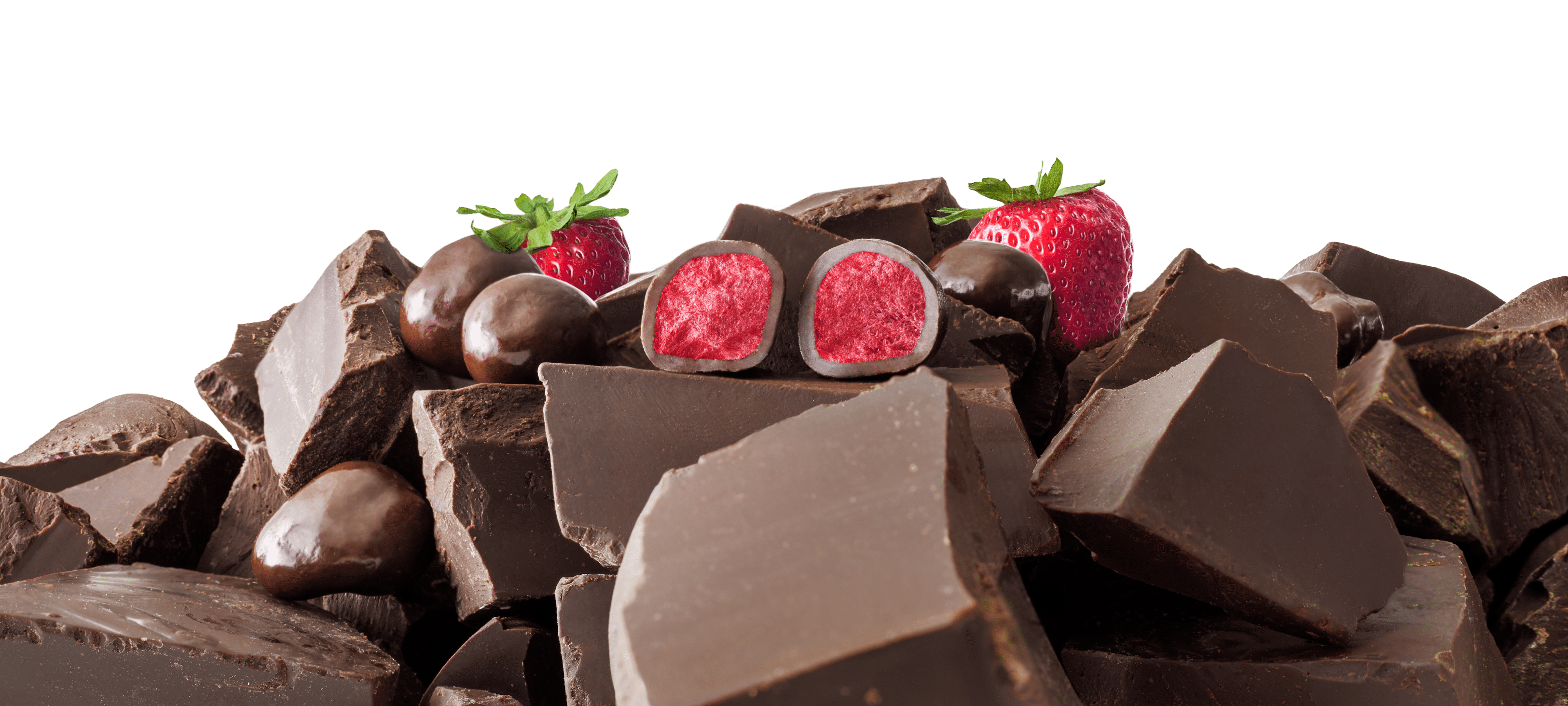 (2 pack) Tru Fru Grab & Go Hyper-Dried Real Strawberries in Dark Chocolate (2.1 oz)