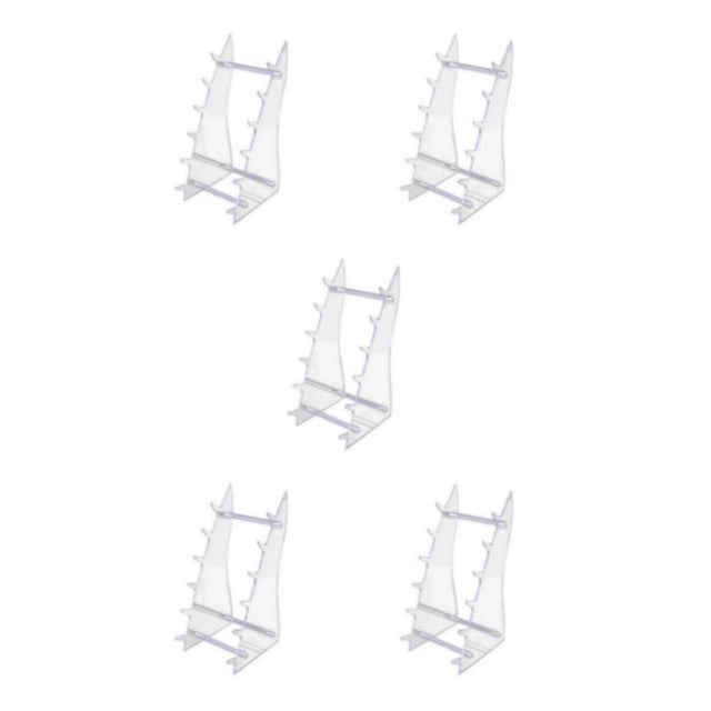 Transemion Modern And Versatile Acrylic Display Stand With Wide Application Transparent Color 5Set