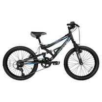 Hyper Bicycles 20" Boys Shocker Mountain Bike, Kids, Black, Recommended Age Group 8 to 13 Years Old