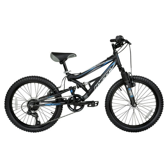 Hyper Bicycles 20" Boys Shocker Mountain Bike, Kids, Black, Recommended Age Group 8 to 13 Years Old