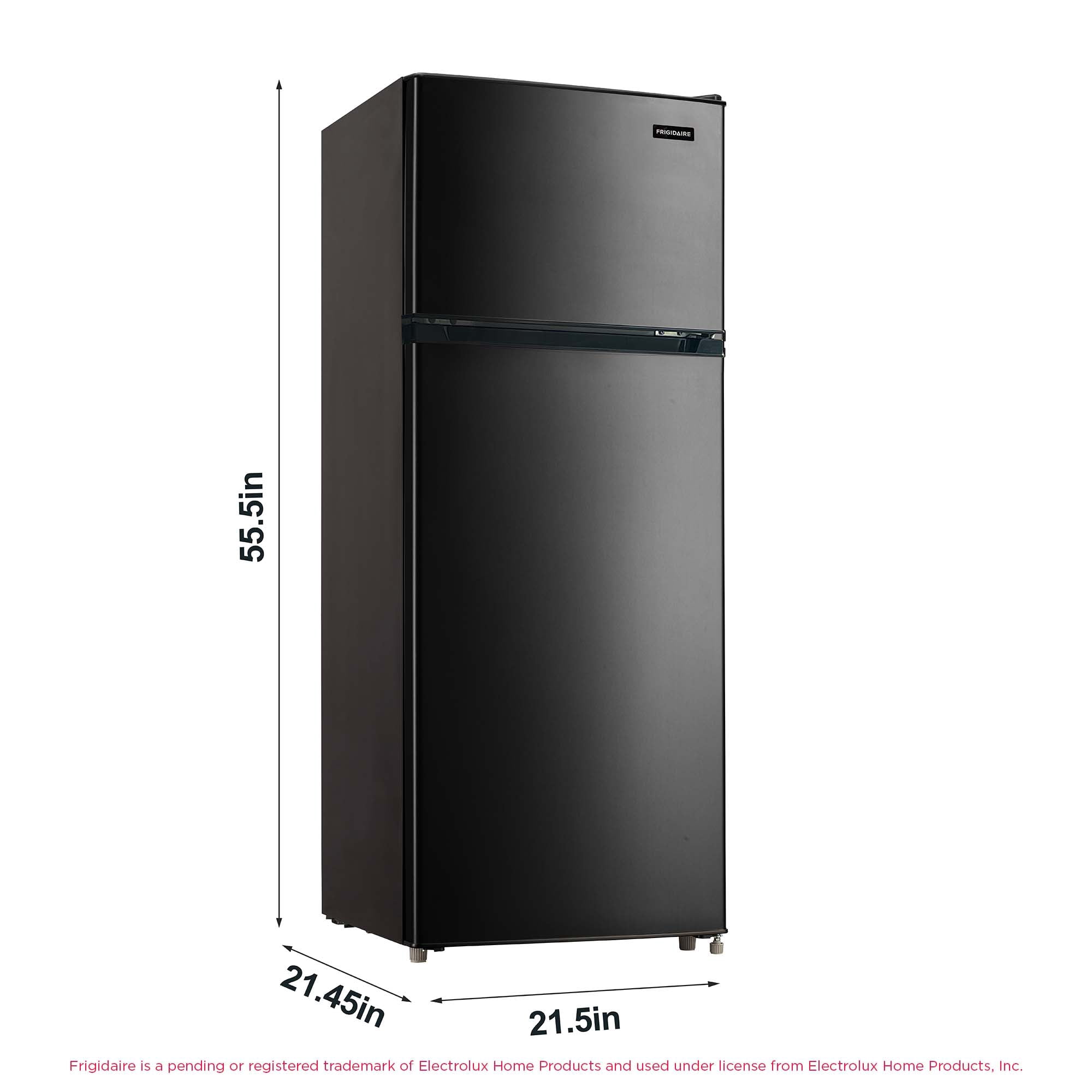 Frigidaire 7.5 Cu Ft Top Freezer Refrigerator, White Compact Fridge for Apartment, Kitchen, Office, Garage