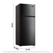 Frigidaire 7.5 Cu. ft Top Freezer Refrigerator, Compact Fridge for Apartment, Kitchen, Office, Garage, Black