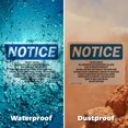 thumbnail image 6 of (2 Pack) Do Not Knock No Uninvited Or Unexpected OSHA Notice Sign 10 Inch X 7 Inch Indoor / Outdoor Rust-Free Aluminum Metal Signs for Workplace, Workshop, and Construction Site, Made in the USA, 6 of 8