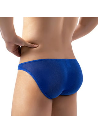 Gubotare Captain Underpants Men's Enhancing Underwear Briefs Ice Silk Big  Ball Pouch Briefs for Male Pack,Red M