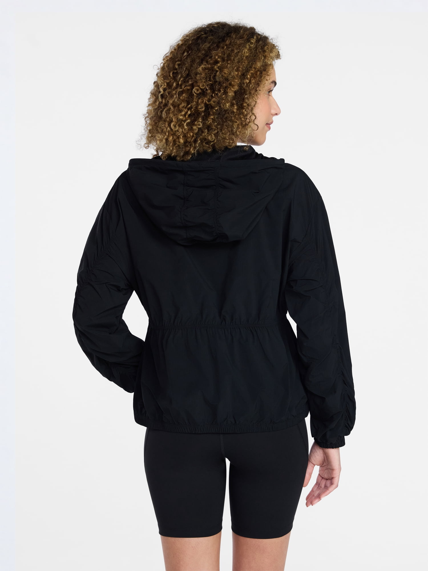 Avia Women's Ripstop Zip Jacket with Hood, Lightweight, Sizes XS-XXXL